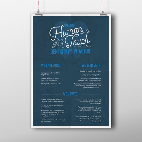 Poster for Human Touch Dentistry