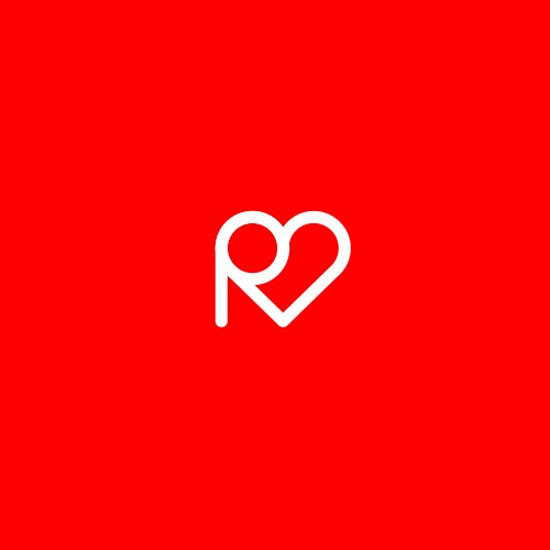 R + heart