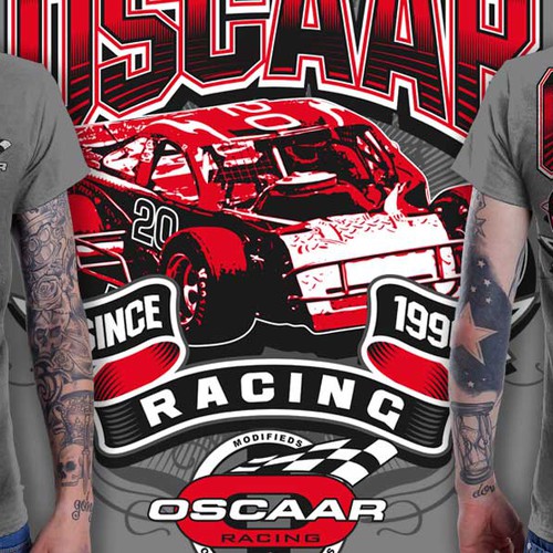 Looking for unique t-shirt design for a very unique stock car series.