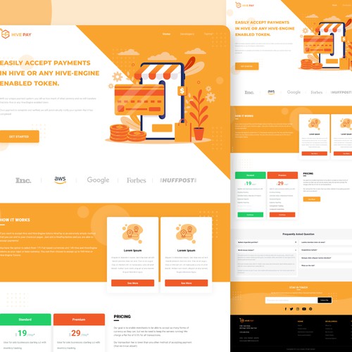 payment services landing page