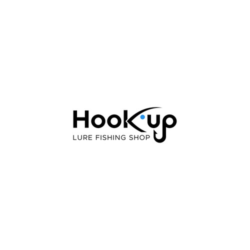 Typography logo for Hook'up