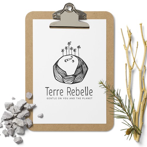 Organic Logo and color palette for Terre Rebelle 