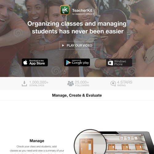 TeacherKit App web page