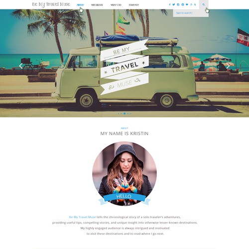 Personal Brand Identity for a Leading Female Travel Blog