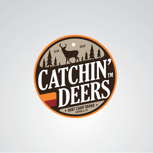 Catchin' Deers logo design concept