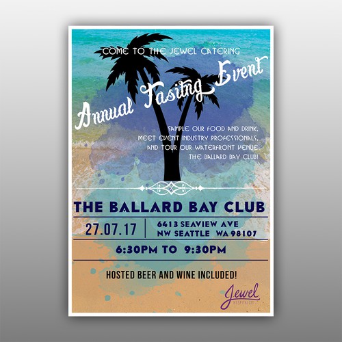 Flyer for a waterfront event