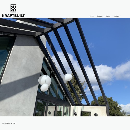 Design creative website for design build company.