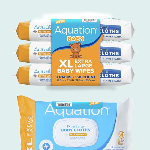 Cute baby packaging design