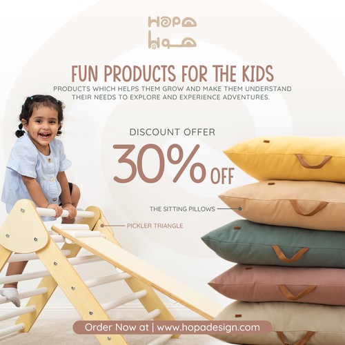 Social Media Post for Kids Furniture Company