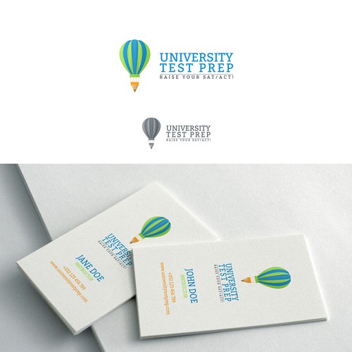 University Test Prep Logo design