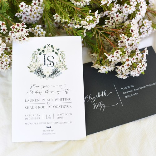 Wedding Invitation and Monogram