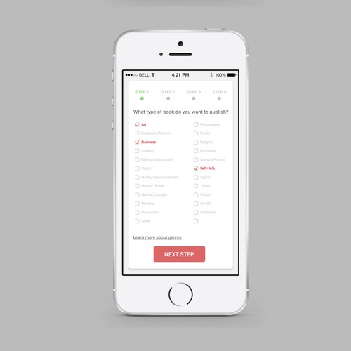 Form design for Landing Page