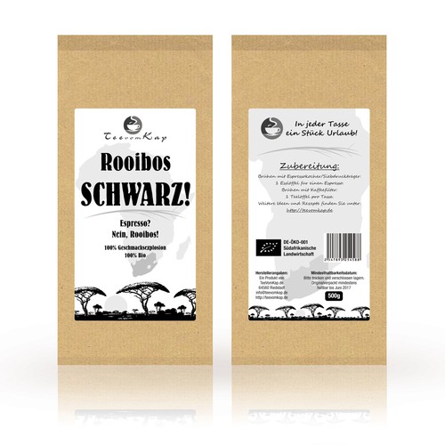 Label Design as eye catcher for new tea brand is needed/Etiketten-Design für neue Tee-Marke benötigt