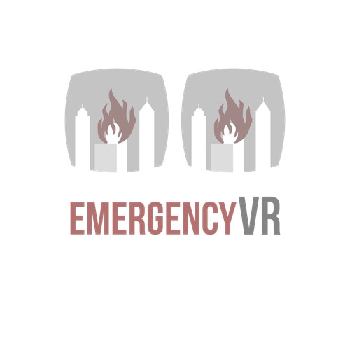 Logo for a virtual reality company specializing in Emergency situations.