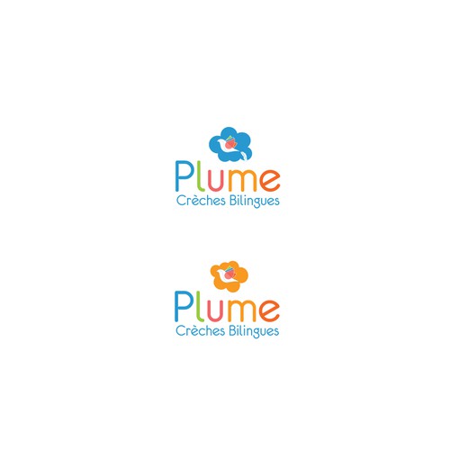 Logo pour un réseau de crèches bilingues 