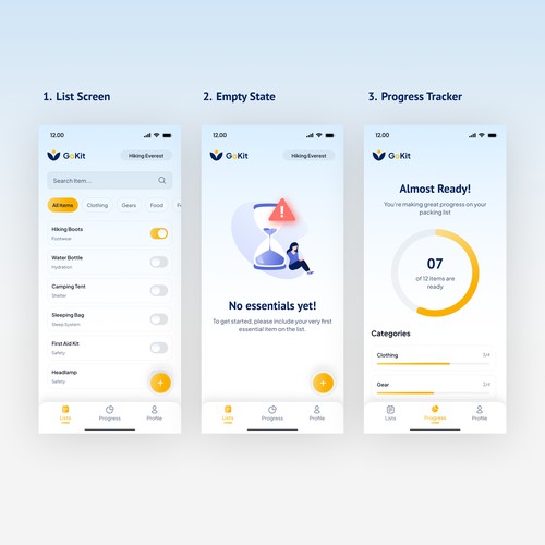 Track Progress Mobile App