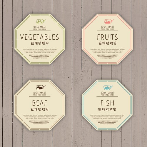 Sticker for packed fruits & vegetables