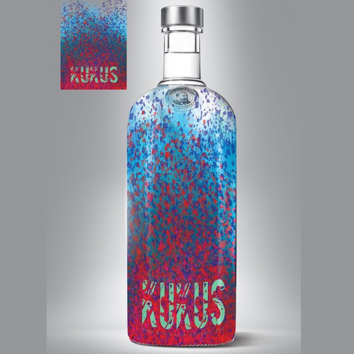kukus vodka - label design