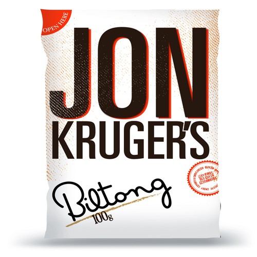 JON KRUGER´S Biltong - PRODUCT LABEL WANTED