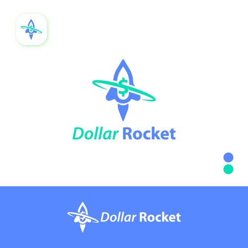 Dollar rocket logo