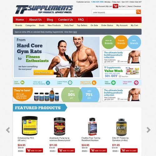 Web Design for Health Supplements