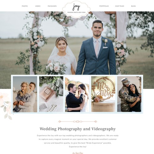 Wedding Photography Services Website