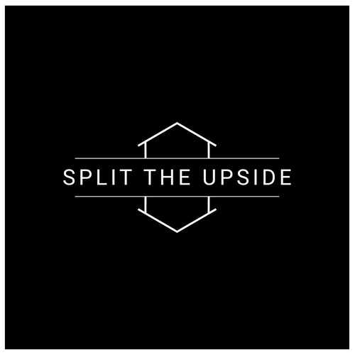 Minimal Logo design for 'SPLIT THE UPSIDE'