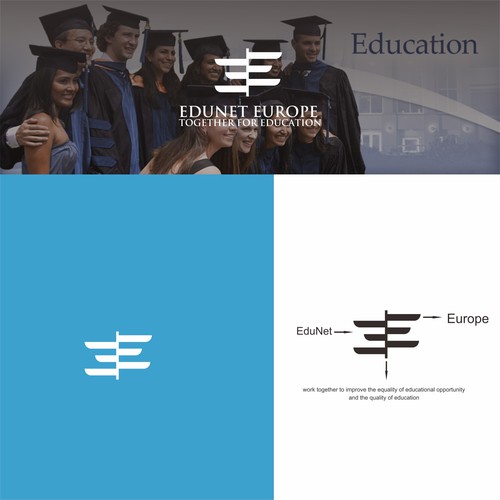 Non-Profit StartUp "EduNet Europe" needs a unique, simple, abstract and memorable logo