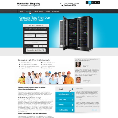 BandwidthShopping.com/ needs a new website design