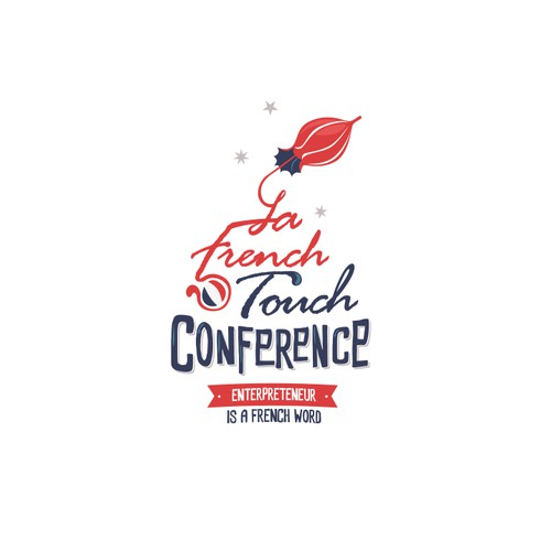 Create a retro but modern logo for LaFrenchTouch conference