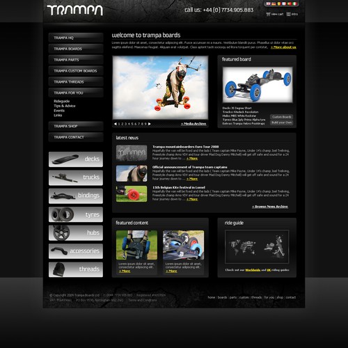 Trampa Custom Boards requires homepage + product page 