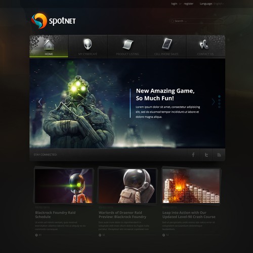 spotnet page design