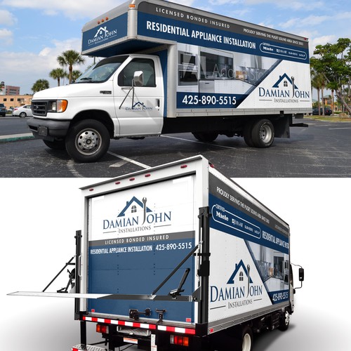 Appliance Installation Company E350 Box Truck Wrap