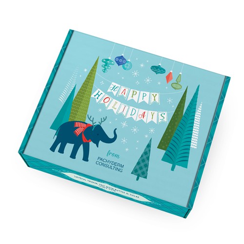 Mailer box design. Packaging design with custom illustration.