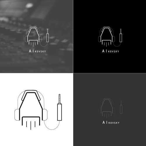 Logo concept for composing music using AI