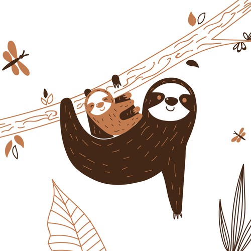 Happy sloths