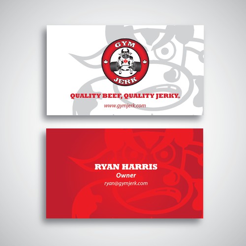 Business Card Design for Gym Jerk