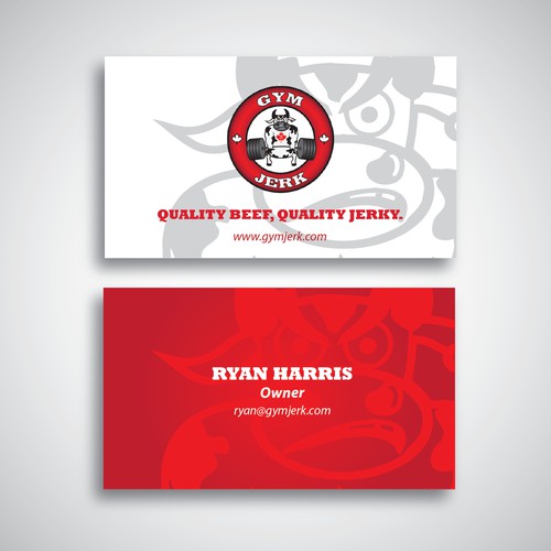 Business Card Design for Gym Jerk