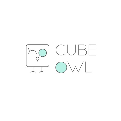 Logo concept Cube Owl
