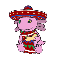 Taco fest mascot