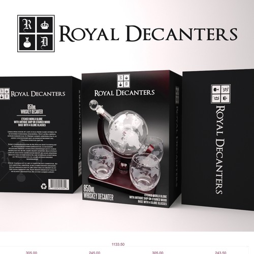 Product Packaging for Royal Decanters