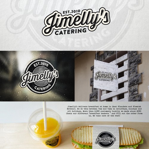 Logo for Jimelly's catering service