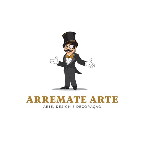 Mascot for fine & decorative ARTS AUCTION MARKTEPLACE