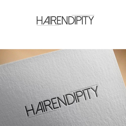 Clean, Modern Minimalist Logo for Hairendipity