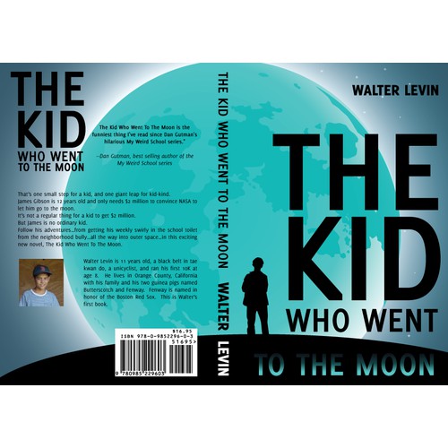 Create a book cover for Business Ghost - Walter Levin's The Kid Who Went To The Moon