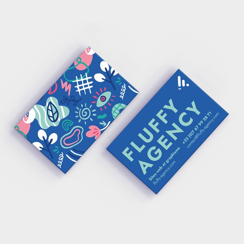 Carte de visite pour Fluffy Agency