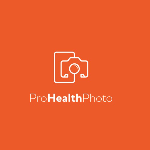 logo concept for a medical photo and video professionals