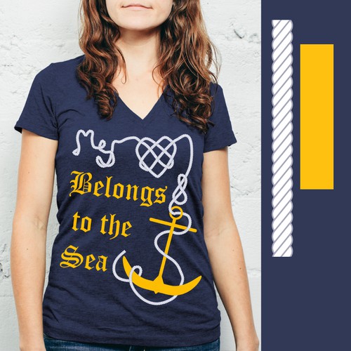 Create a coastal inspired quote tee for Wilton Artisans
