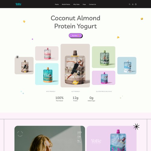 Vegan Drink Energy Web Design