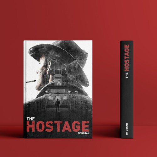 Book cover design for The Hostage by DF Doran